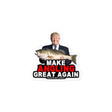 MAKE ANGLING GREAT AGAIN Bubble-free stickers