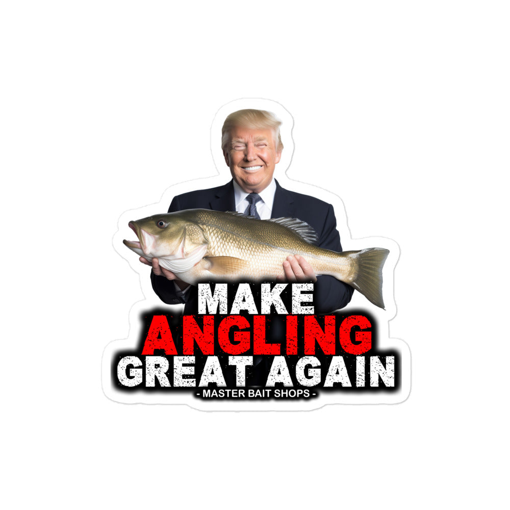 Make Angling Great Again Bubble-free stickers