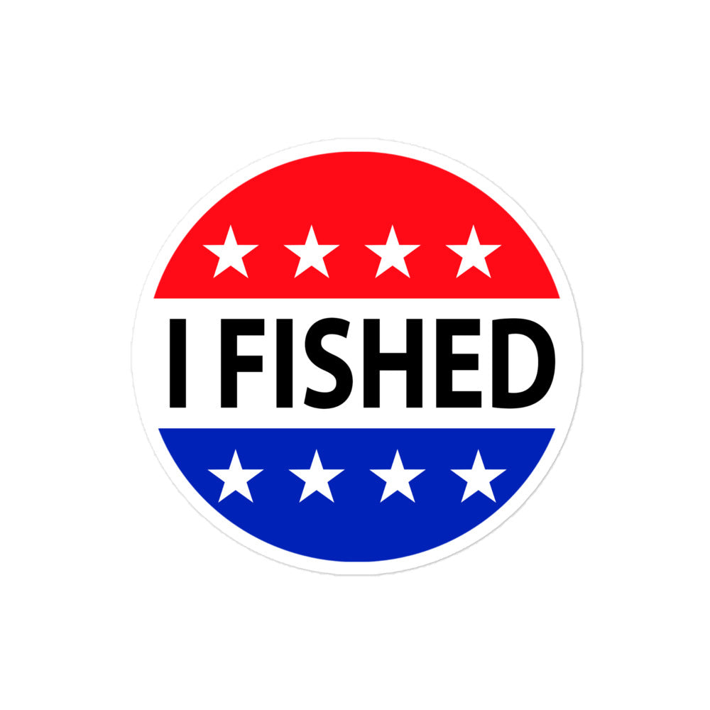 I Fished Bubble-free stickers