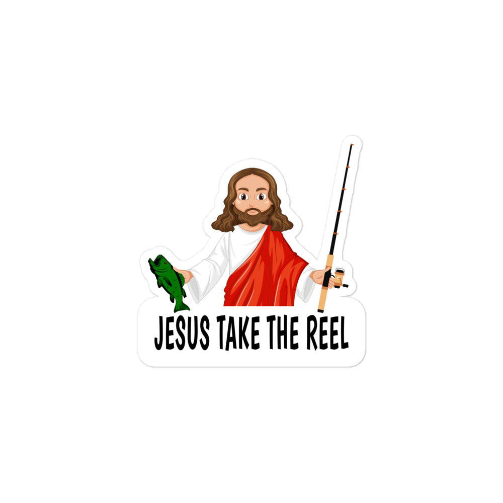 Jesus Take the Reel (Bass) Bubble-free stickers – Master Bait Shops