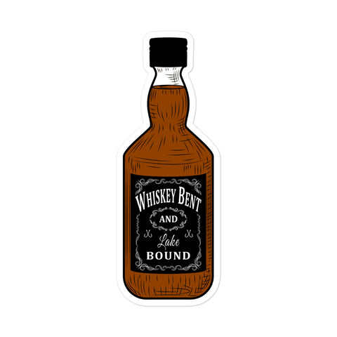 Whiskey Bent & Lake Bound Bubble-free stickers