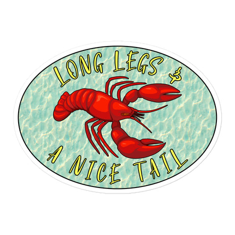 Long Legs & A Nice Tail Bubble-free stickers