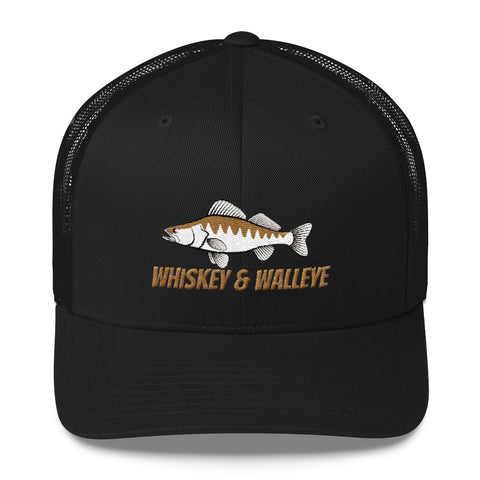 Whiskey & Walleye Trucker Cap