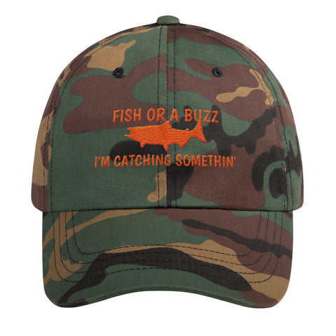 Fish Or Buzz Camo Dad hat