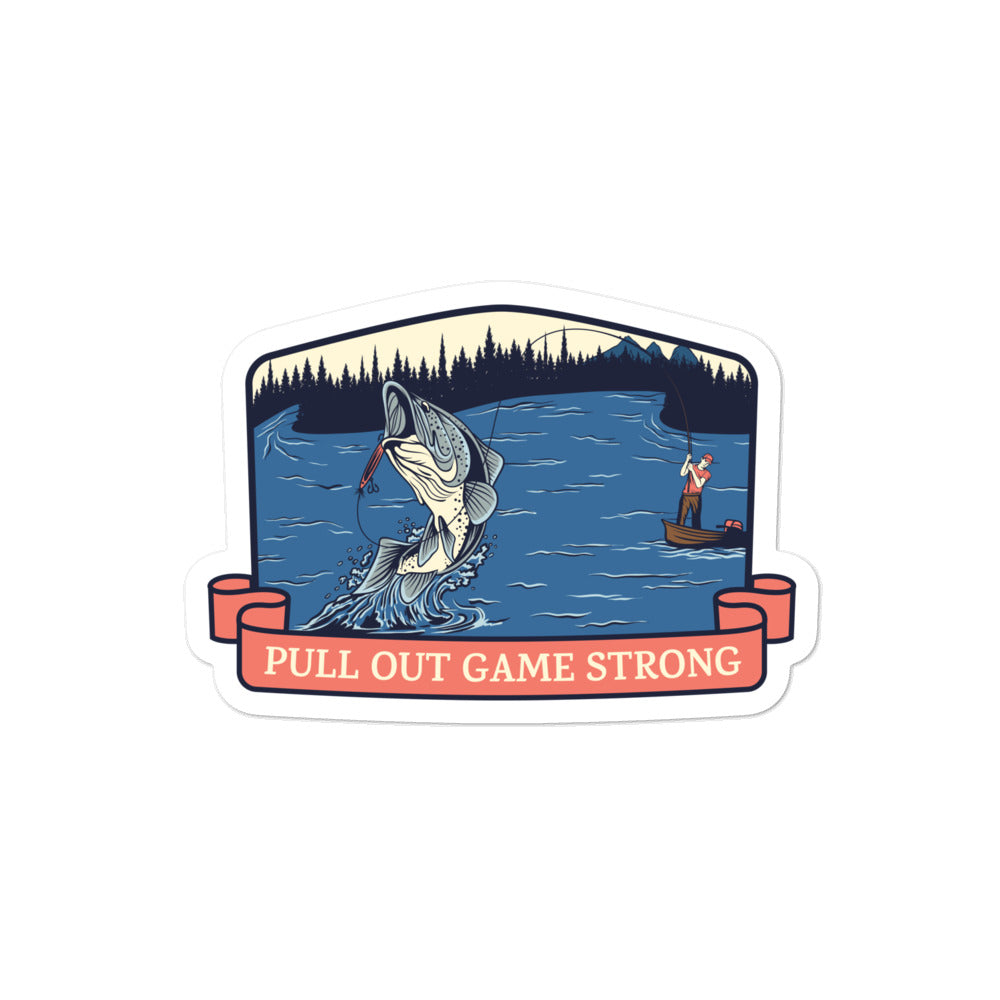 Pull Out Game Strong Sticker – Master Bait Shops