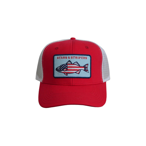Stars and Stripers Patch Hat Red