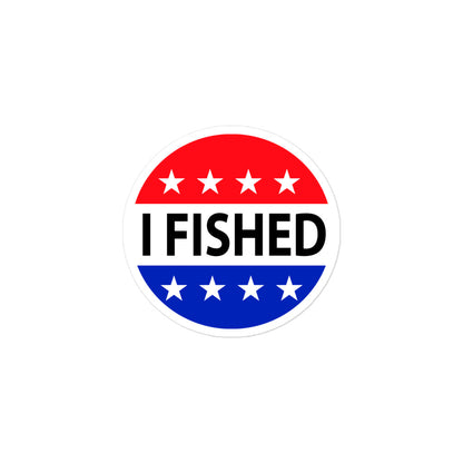 I Fished Bubble-free stickers