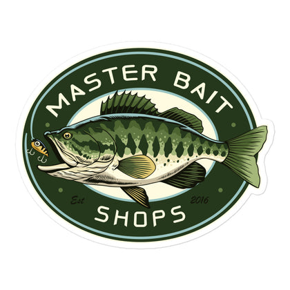 Master Bait Shops Bubble-free stickers