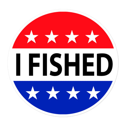 I Fished Bubble-free stickers