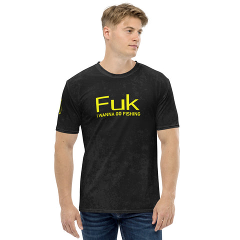 Fuk | Black Grunge Men's T-shirt