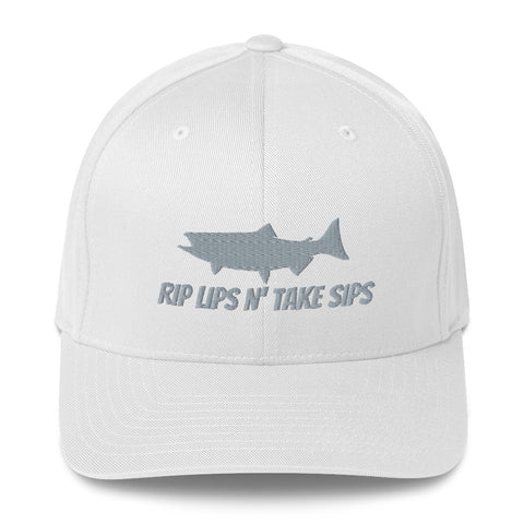 Rip Lips N' Take Sips Structured Twill Cap