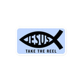 Jesus Take the Reel Bubble-free stickers
