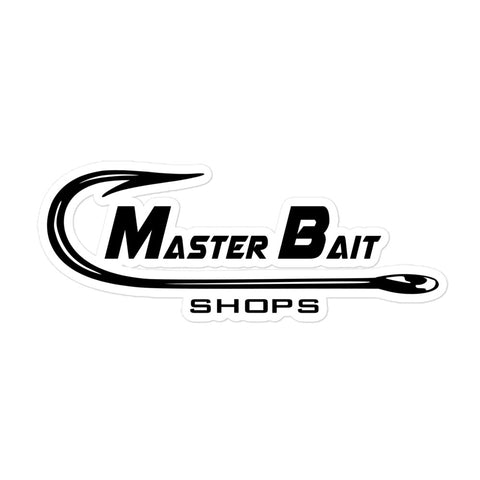 Master Bait Shops Alt Logo Bubble-free stickers