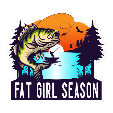 Fat Girl Season Bubble-free stickers