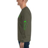 Neon Green Logo Long Sleeve T-Shirt