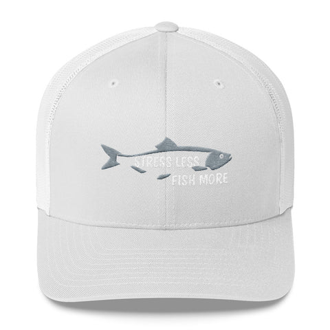 Stress Less Fish More Trucker Hat