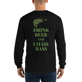 Drink Beer and Chase Bass Long Sleeve T-Shirt