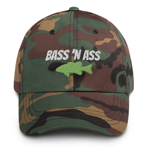 Bass 'N Ass Camo Dad hat