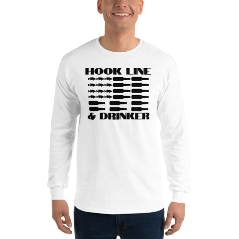 Hook Line And Drinker Men’s Long Sleeve Shirt