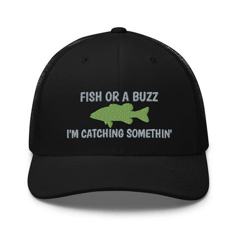 Fish Or A Buzz Bass Trucker Cap
