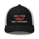 Big Fish Small Government Trucker Cap