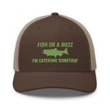 FISH OR A BUZZ (Green) Trucker Cap