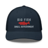 Big Fish Small Government Trucker Cap
