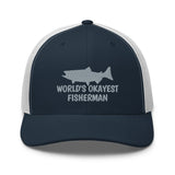 World's Okayest Fisherman Trucker Cap