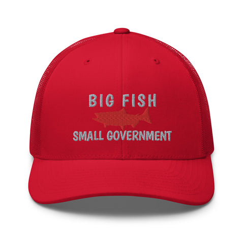 Big Fish Small Government Trucker Cap – Master Bait Shops