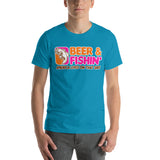 Beer and Fishin' Short-Sleeve Unisex T-Shirt