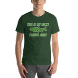 This Is My Lucky Fishing Shirt (Green) Short-Sleeve Unisex T-Shirt