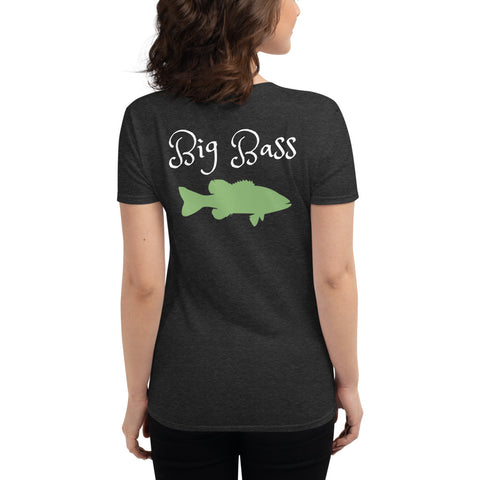 Buy Fishing T-Shirt Big Bass Fishing-Royal-XL at